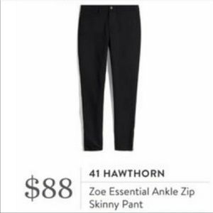 41 Hawthorn Grey Stretch Zipper Ankle Crop Pants